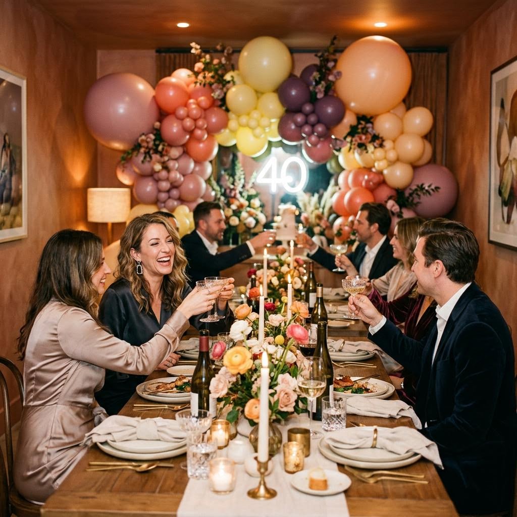 Conceptual balloon decor for celebrations